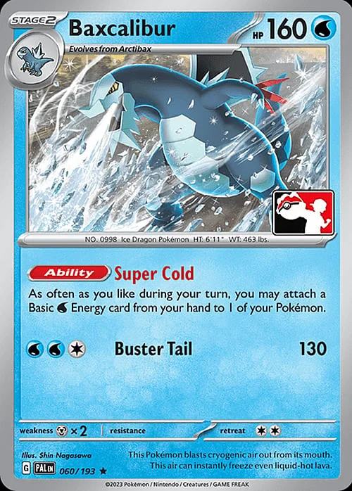 Baxcalibur — Play! Pokémon Prize Pack Series