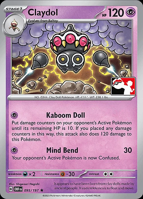 Claydol — Play! Pokémon Prize Pack Series
