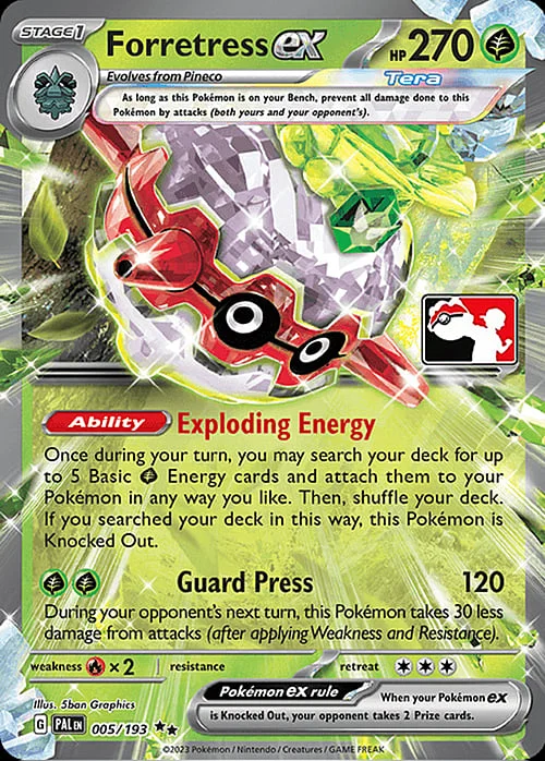 Forretress ex — Play! Pokémon Prize Pack Series