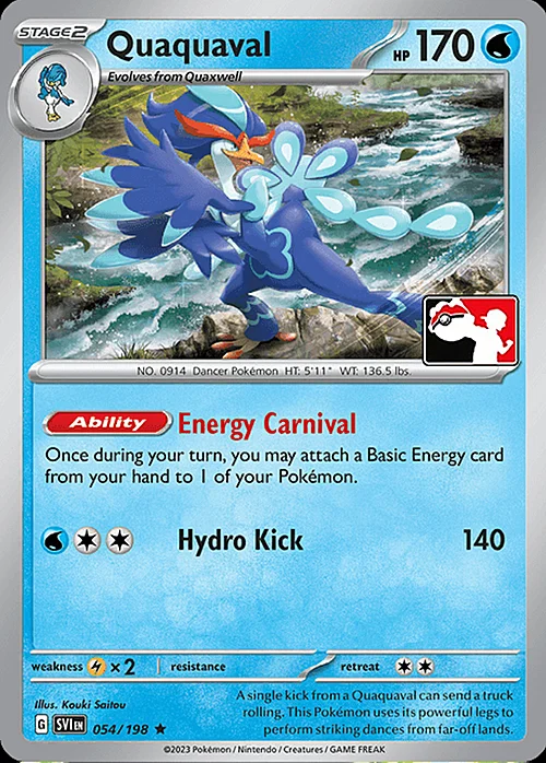 Quaquaval — Play! Pokémon Prize Pack Series