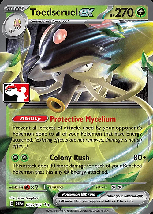 Toedscruel ex — Play! Pokémon Prize Pack Series