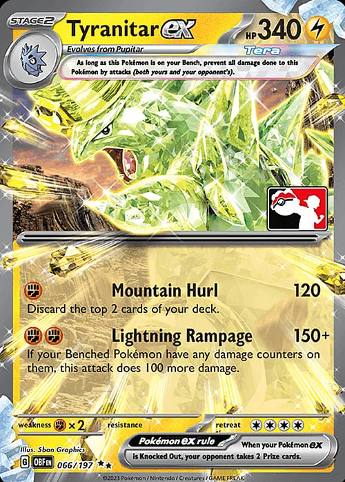 Tyranitar ex — Play! Pokémon Prize Pack Series