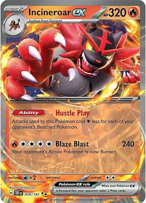 Incineroar ex — Temporal Forces
