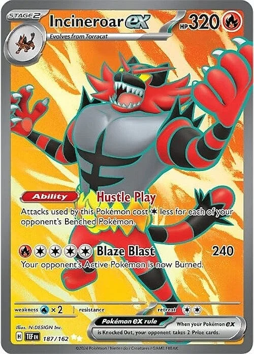 Incineroar ex — Temporal Forces