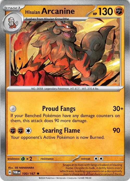 Hisuian Arcanine — Twilight Masquerade