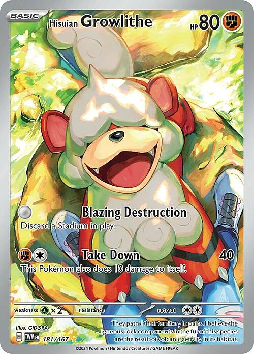 Hisuian Growlithe — Twilight Masquerade
