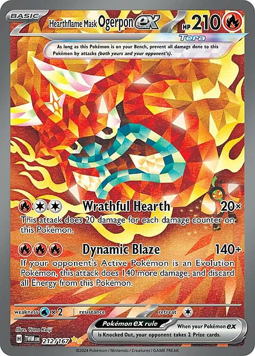 Hearthflame Mask Ogerpon ex — Twilight Masquerade