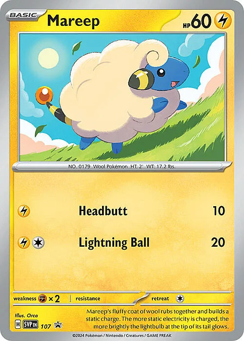 Mareep — SV Black Star Promos