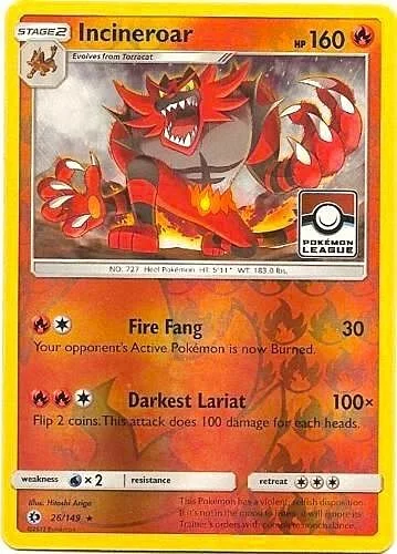 Incineroar — League Promos