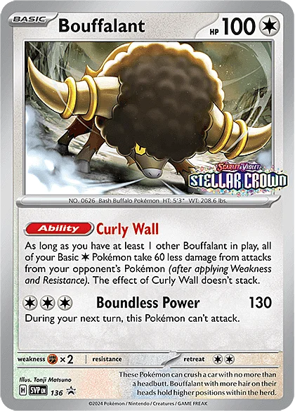Bouffalant — SV Black Star Promos