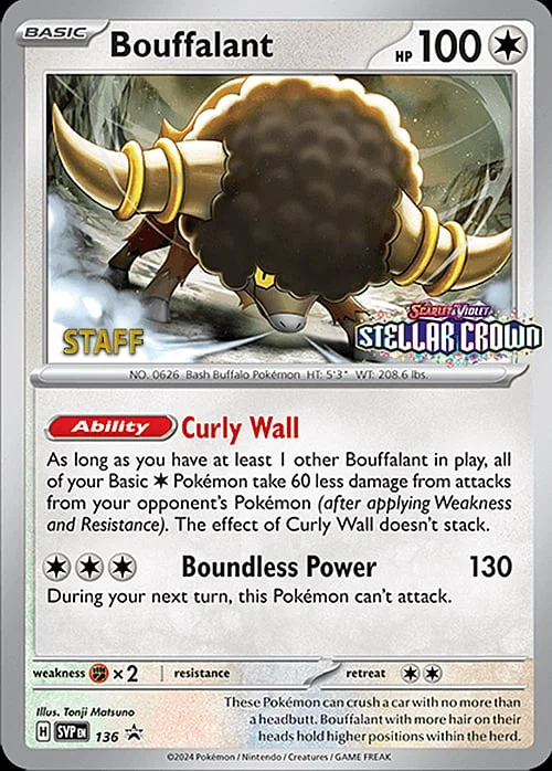 Bouffalant — SV Black Star Promos