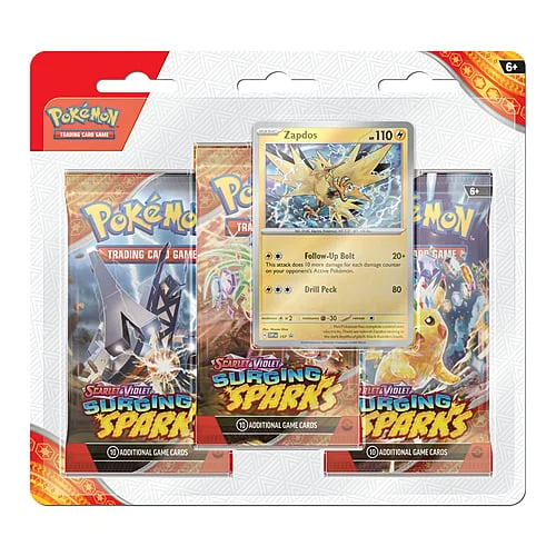 Surging Sparks: Zapdos 3-Pack Blister — Surging Sparks