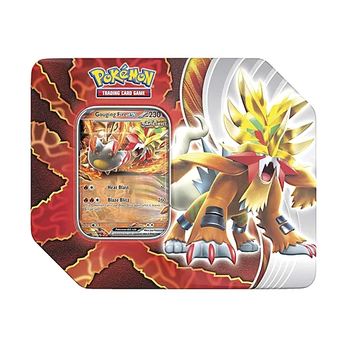 Paradox Destinies Tins: Gouging Fire ex Tin — Scarlet & Violet Products