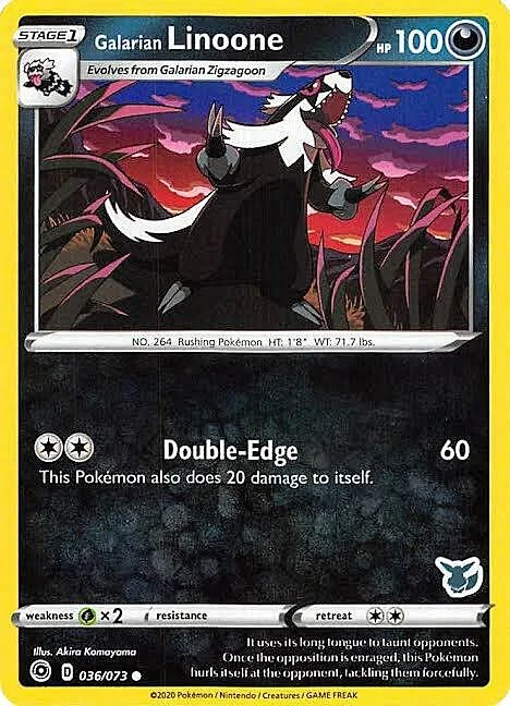 Galarian Linoone — Battle Academy 2022