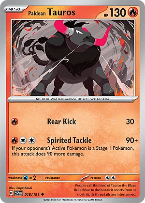 Paldean Tauros — Surging Sparks