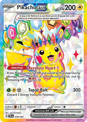 Pikachu ex — Surging Sparks