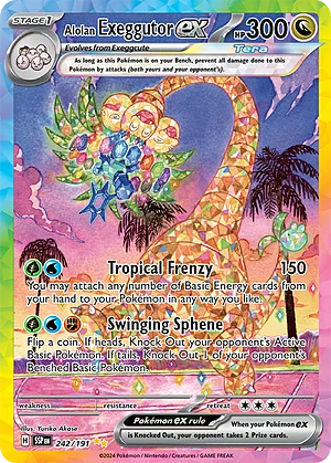 Alolan Exeggutor ex — Surging Sparks