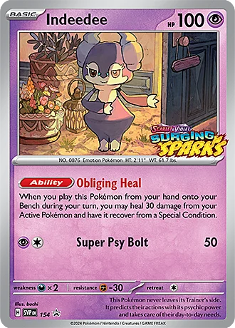 Indeedee — SV Black Star Promos