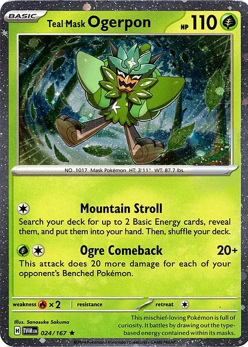 Teal Mask Ogerpon — Theme Deck & Blisters Exclusives