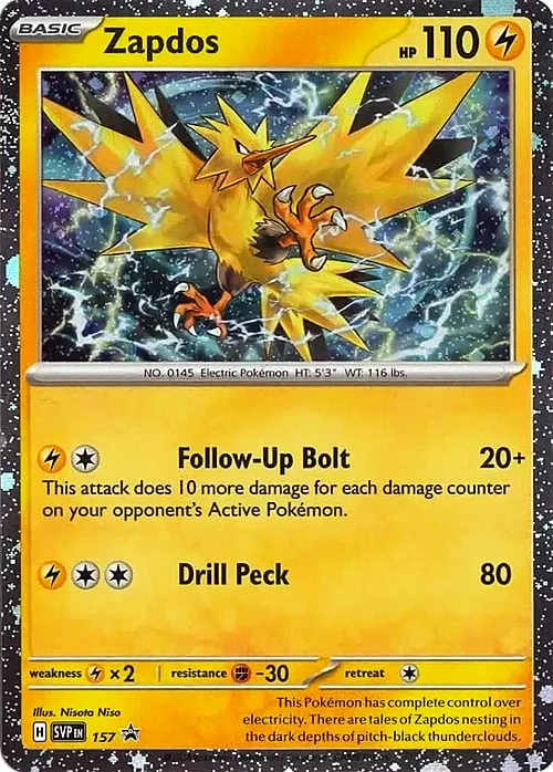 Zapdos — SV Black Star Promos