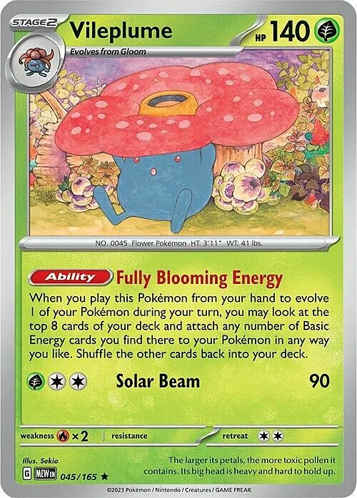 Vileplume — Theme Deck & Blisters Exclusives
