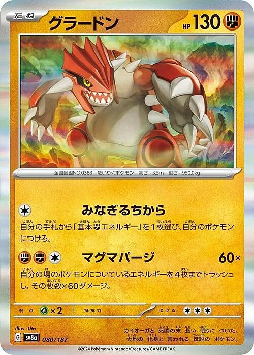 Groudon — Terastal Festival ex