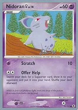 Nidoran ♀ LV.14 — World Championship Decks 2009