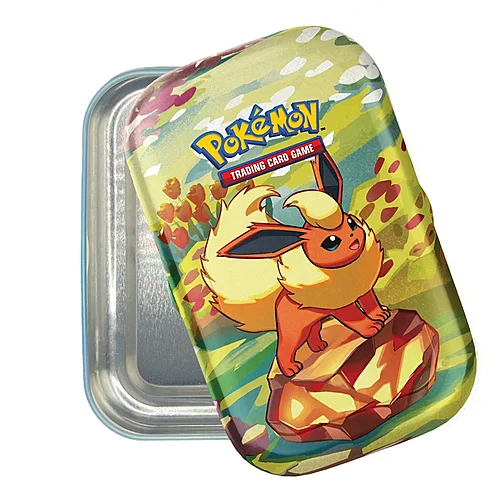 Prismatic Evolutions: Flareon Empty Mini Tin — Prismatic Evolutions
