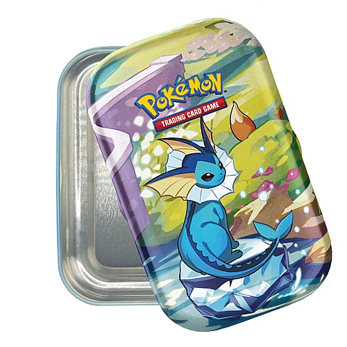 Prismatic Evolutions: Vaporeon Empty Mini Tin — Prismatic Evolutions