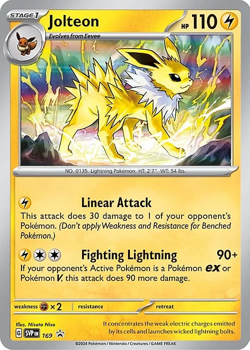 Jolteon — SV Black Star Promos