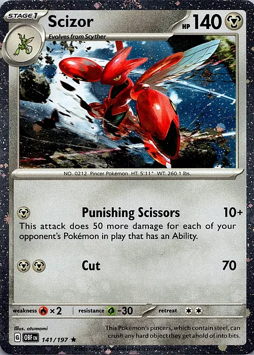 Scizor — Theme Deck & Blisters Exclusives