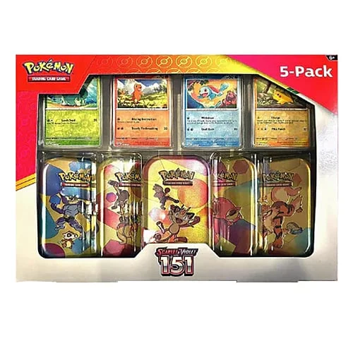 151 Mini Tin 5-Pack — Pokémon Products
