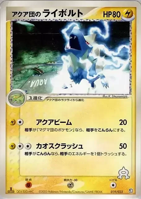 Team Aqua's Manectric — Aqua Deck Kit