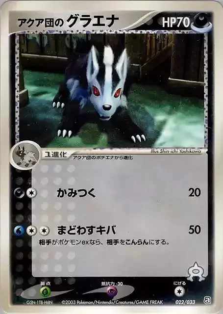 Team Aqua's Mightyena — Aqua Deck Kit