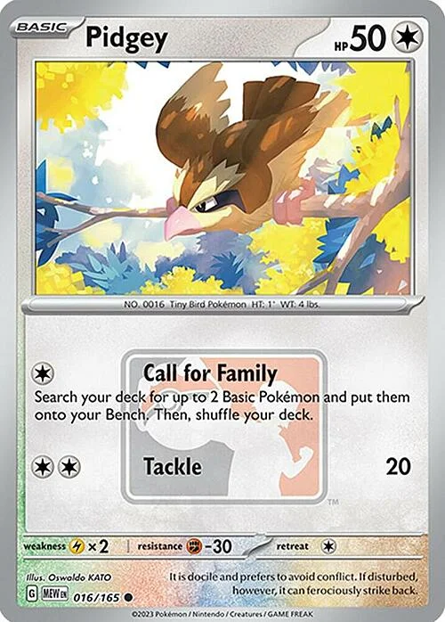 Pidgey — League Promos