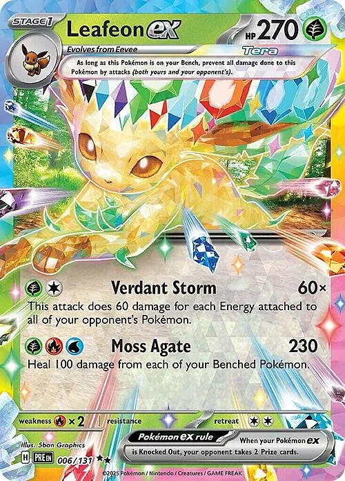 Leafeon ex — Prismatic Evolutions