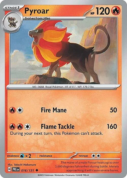 Pyroar — Prismatic Evolutions