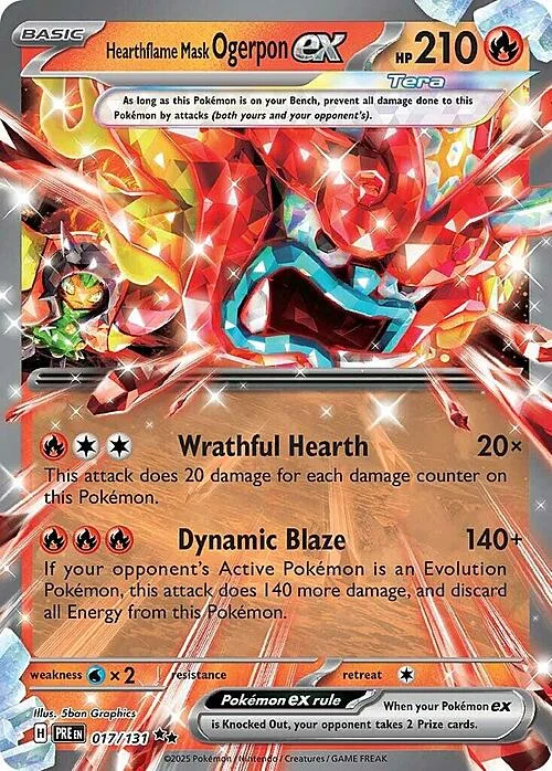 Hearthflame Mask Ogerpon ex — Prismatic Evolutions