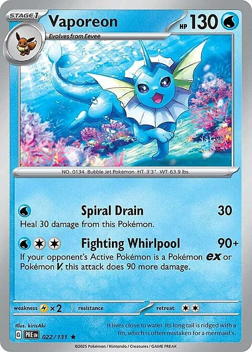 Vaporeon — Prismatic Evolutions