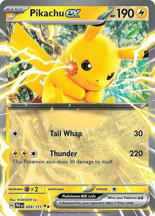 Pikachu ex — Prismatic Evolutions