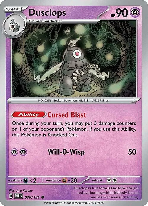 Dusclops — Prismatic Evolutions