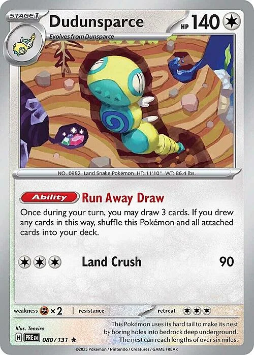 Dudunsparce — Prismatic Evolutions