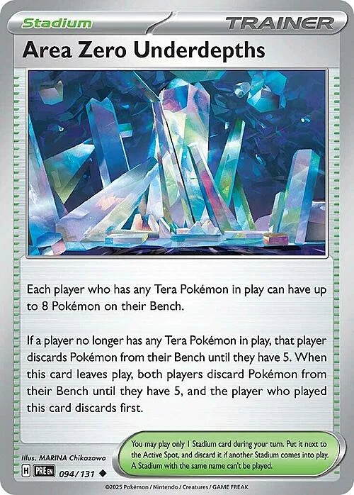 Area Zero Underdepths — Prismatic Evolutions