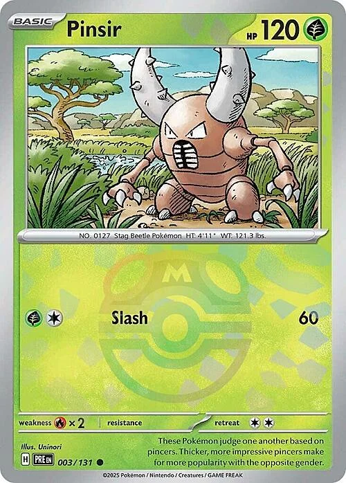 Pinsir — Prismatic Evolutions - Master Ball Reverse Holo