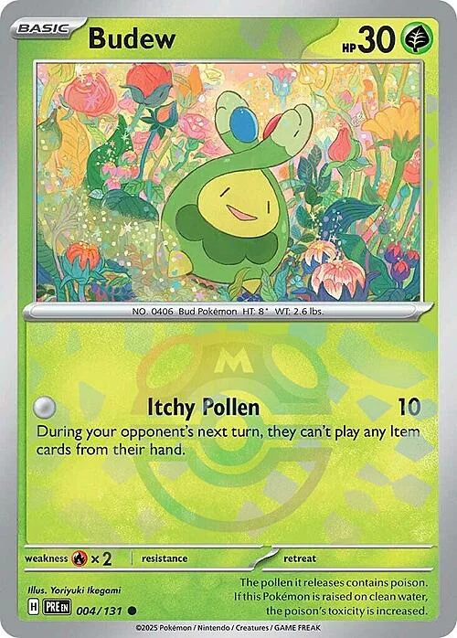 Budew — Prismatic Evolutions - Master Ball Reverse Holo