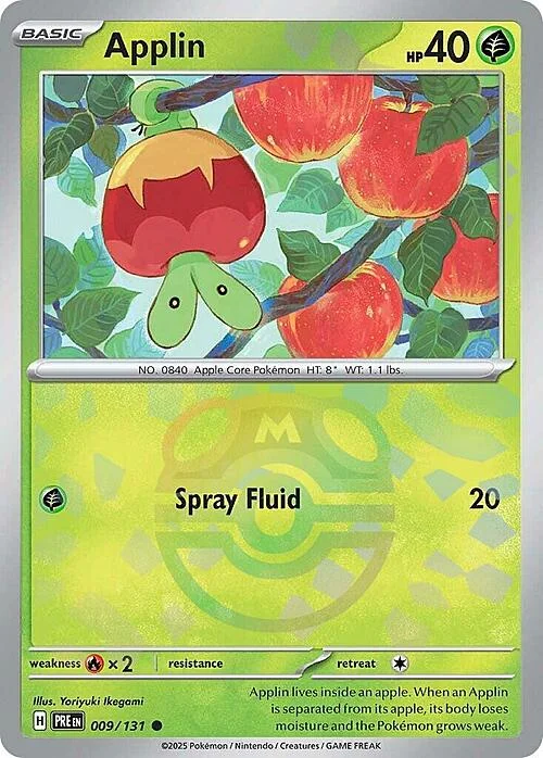 Applin — Prismatic Evolutions - Master Ball Reverse Holo
