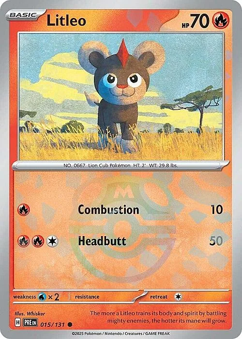 Litleo — Prismatic Evolutions - Master Ball Reverse Holo