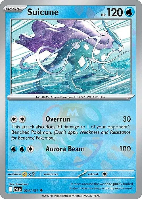Suicune — Prismatic Evolutions - Master Ball Reverse Holo