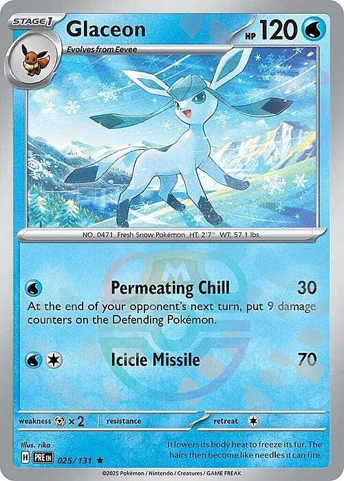 Glaceon — Prismatic Evolutions - Master Ball Reverse Holo