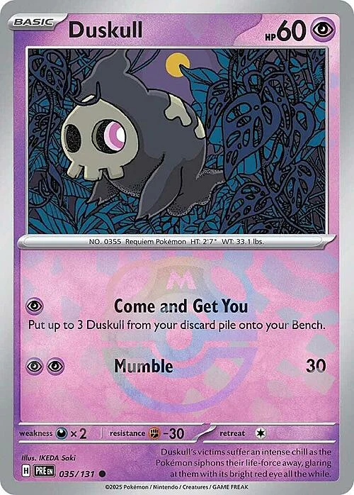 Duskull — Prismatic Evolutions - Master Ball Reverse Holo